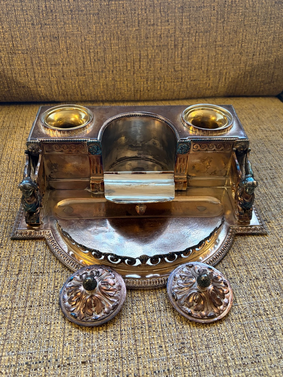 Double encrier. Sphinx-photo-5