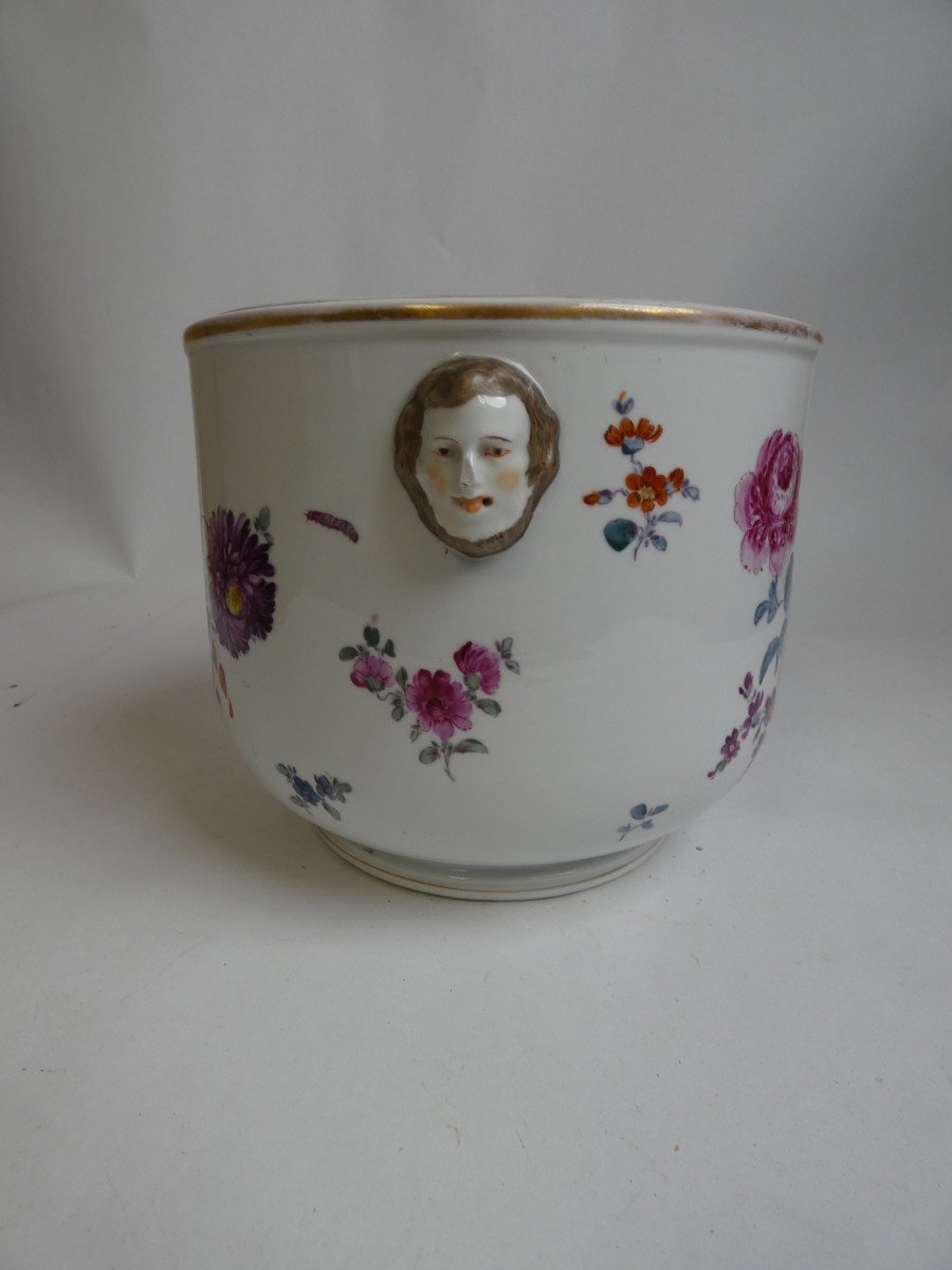 Cache Pot Porcelaine Tetes De Grotesque-photo-2