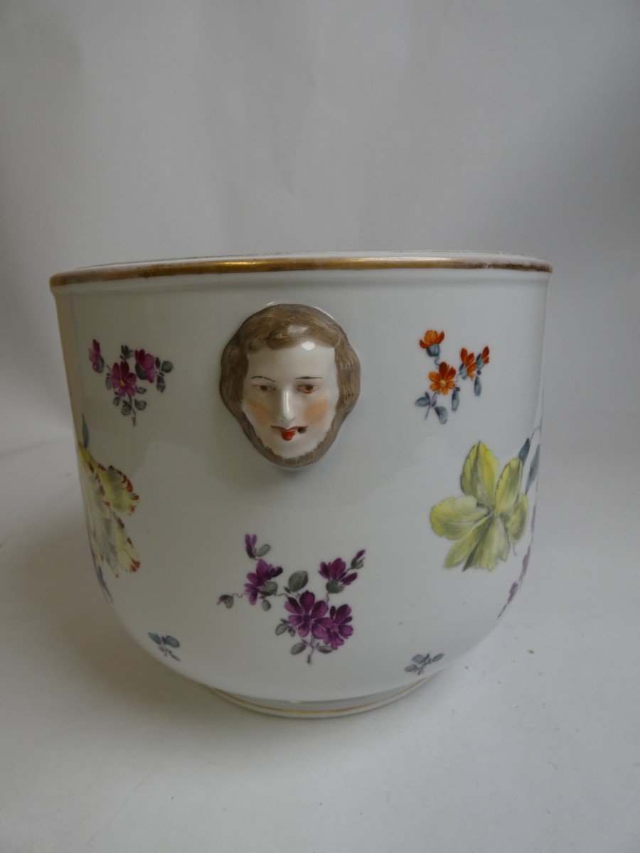 Cache Pot Porcelaine Tetes De Grotesque-photo-4