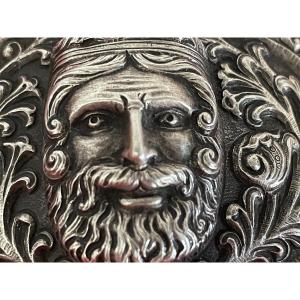 Old Viking Head Buckle