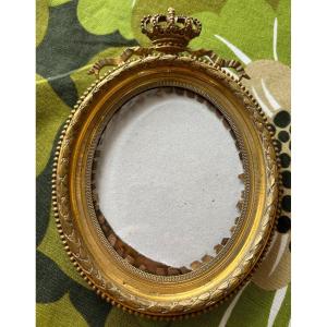 Gilt Bronze Frame With Crown 