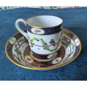 Rare Tasse Litron Limoges. Les Aigrettes