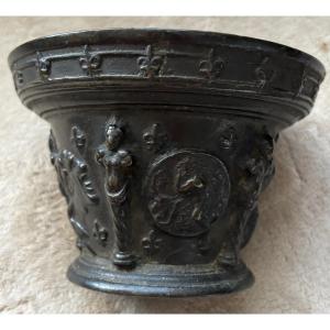 Bronze Mortar & Le Puy-en-velay • 17th Century 