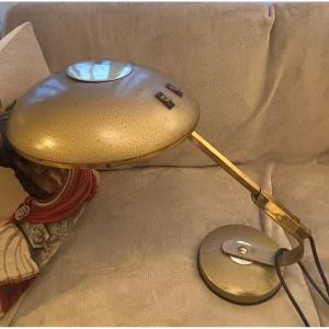 Lampe de bureau moderniste française du milieu du siècle Ferdinand Solere