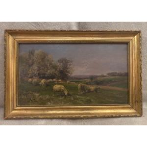 Oil On Panel. Let's Go Up. Clement Henri Quinton