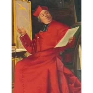 LE CARDINAL A LA LECTURE » D’ALFRED CHARLES WEBER (1862-1922