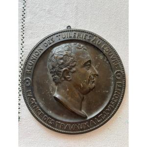 Bronze Medallion. Simart 1853