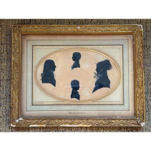Silhouettes Of Four Members Of The Durhotz Family