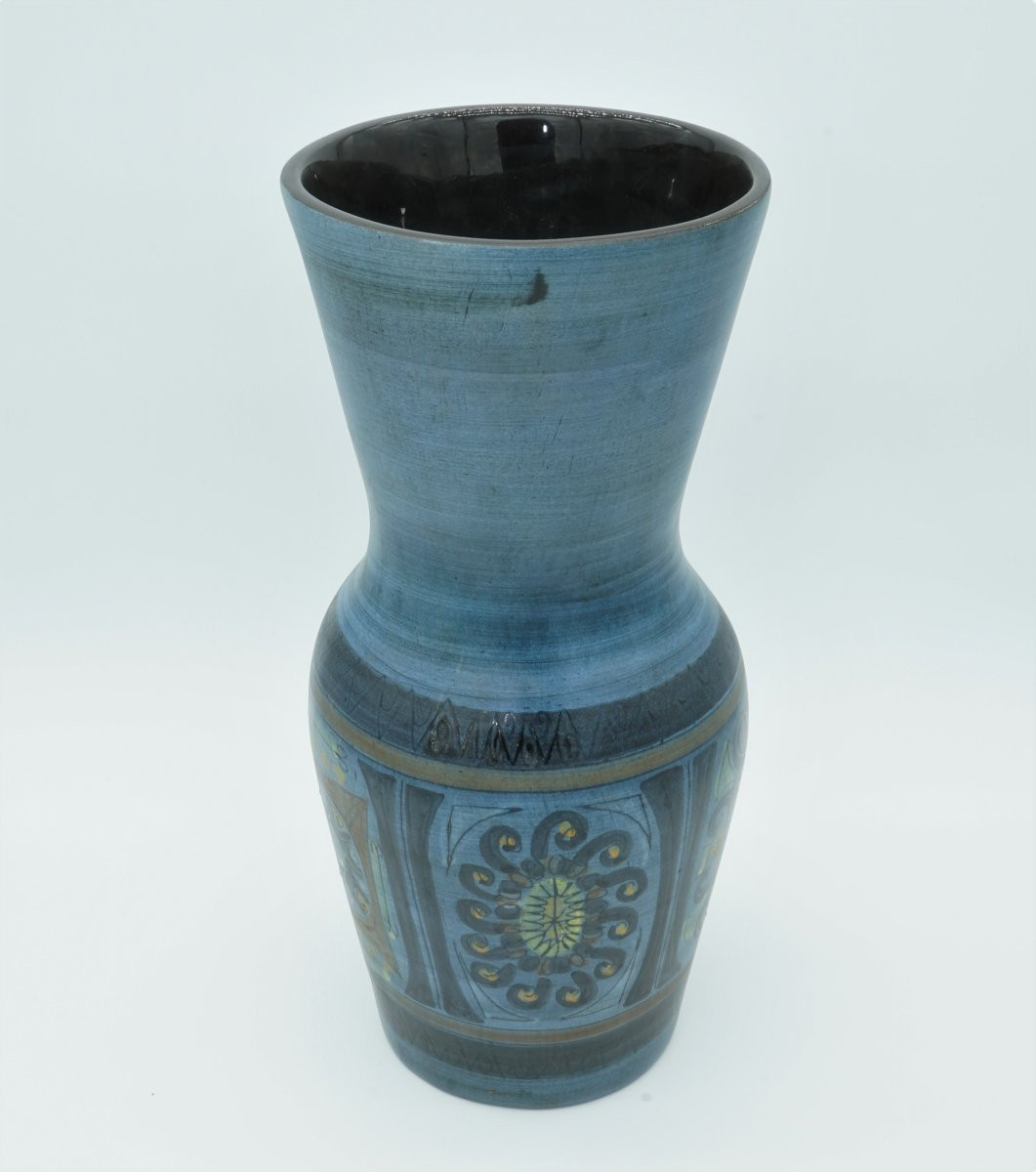 Large Ceramic Vase Jean De Lespinasse 1950 -photo-6