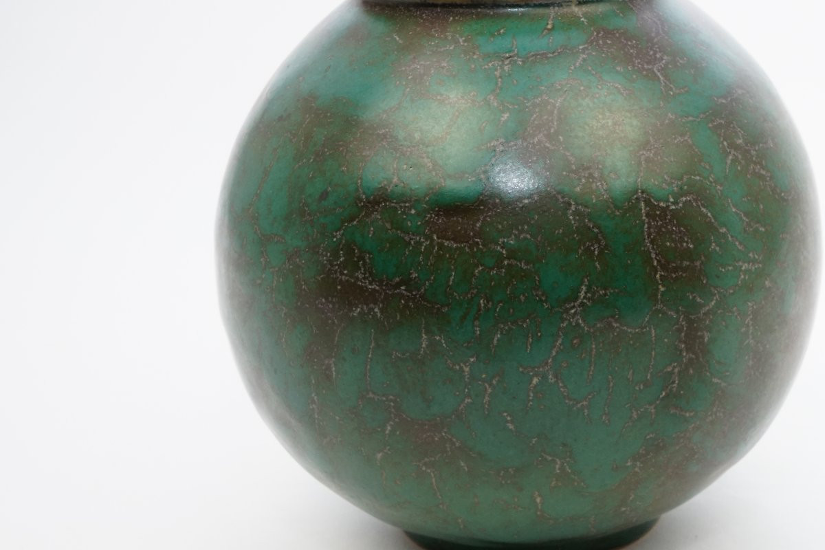 Louis Lourioux (1874-1930) Ceramic Stoneware Vase -photo-2