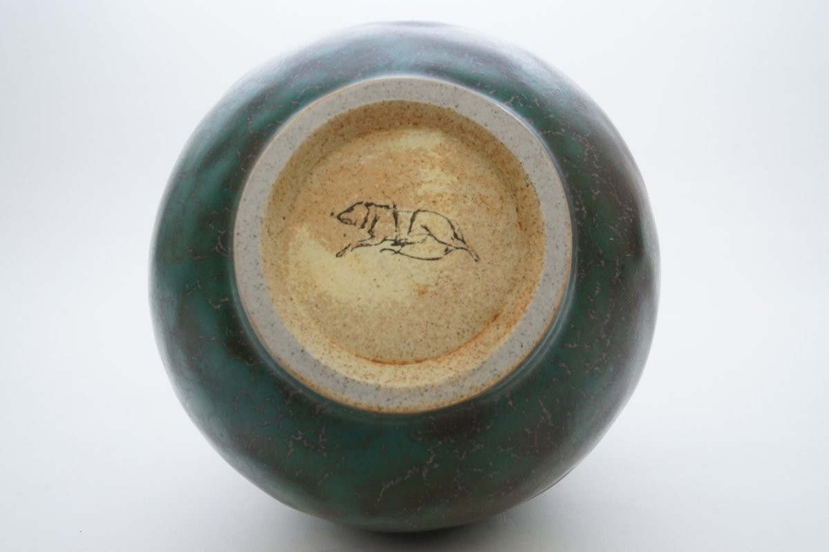 Louis Lourioux (1874-1930) Ceramic Stoneware Vase -photo-4