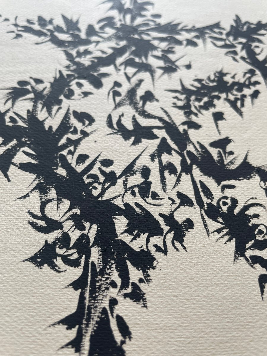 Encre de Chine sign&eacute;e Pol Bury  dat&eacute;e 49 , Abstraction Surr&eacute;alisme -photo-7