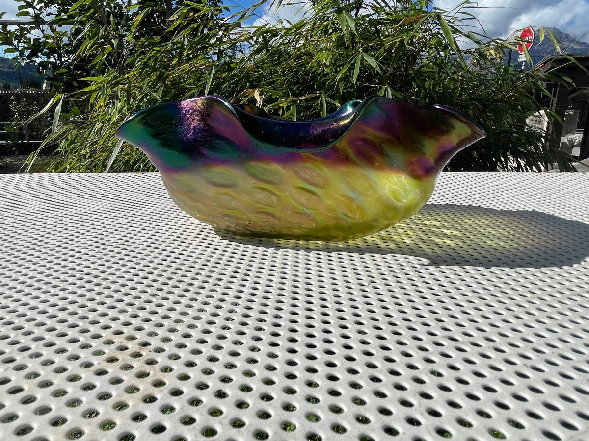 Bohemian Glass Vase, Johann Loetz Art Nouveau Glass-photo-4
