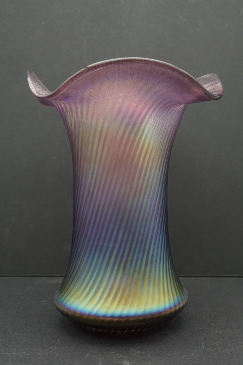 Vase  verrerie Bohème verre Johann Loetz art nouveau-photo-1