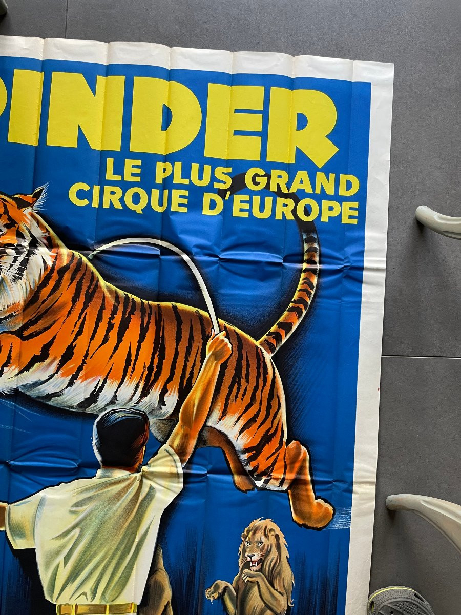 Grande affiche  160x120 cm Pinder tigres vers 1970-photo-3