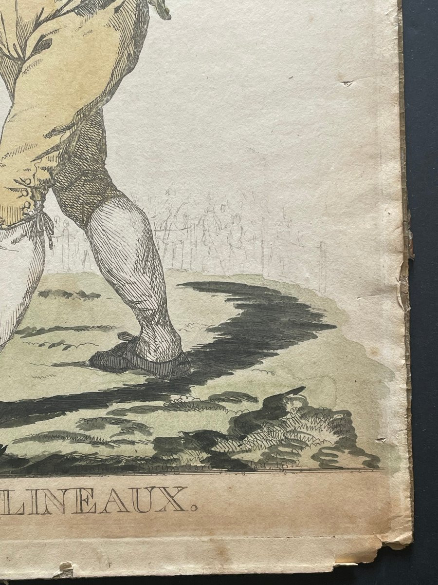 Gravure originale ancienne Tom Molineaux 1812 Boxe-photo-4