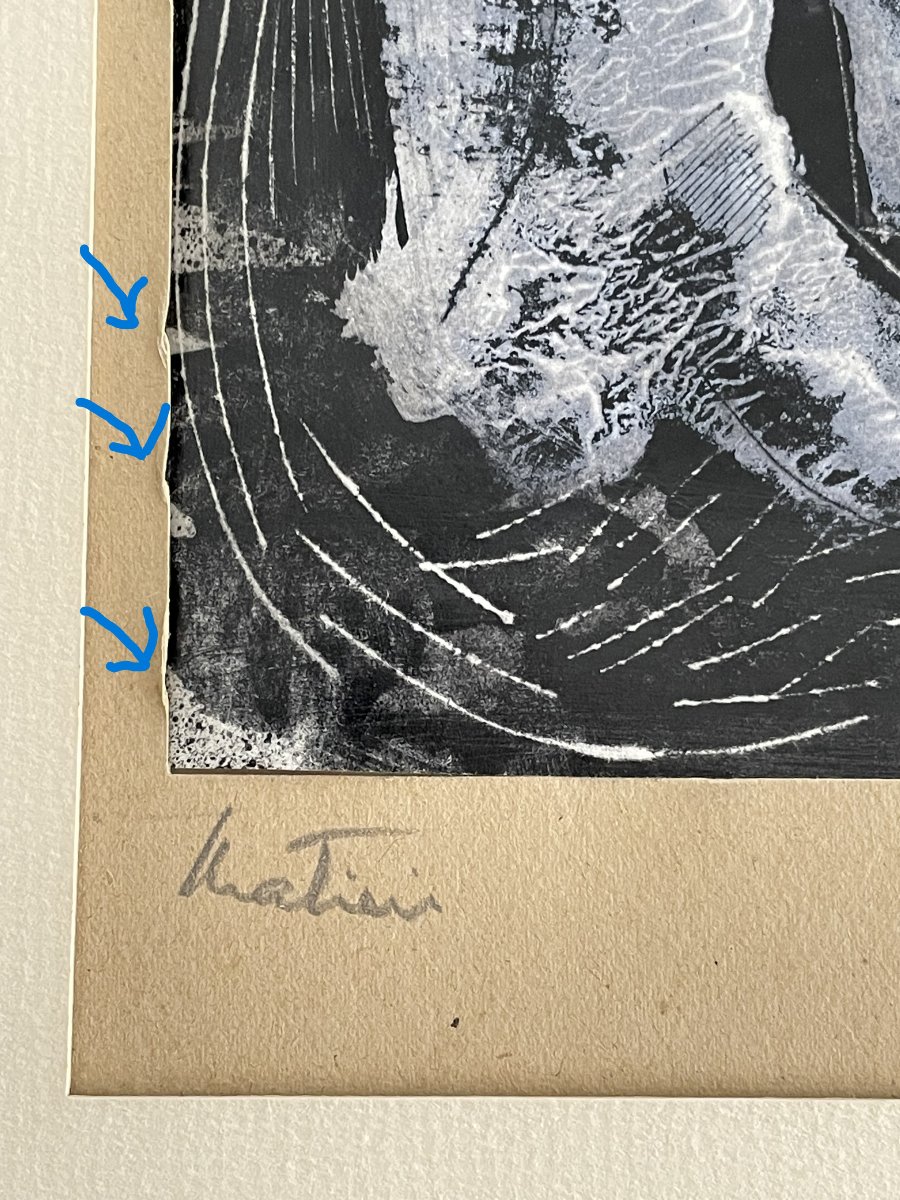 Drawing Albert Flocon 1909-1994 Mixed Technique Signed Dated 1945 Bauhaus -photo-2