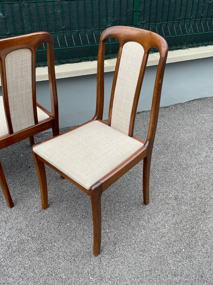 4 chaises vintages  Design Scandinave années 70  -photo-2