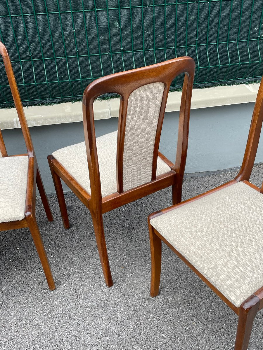 4 chaises vintages  Design Scandinave années 70  -photo-3
