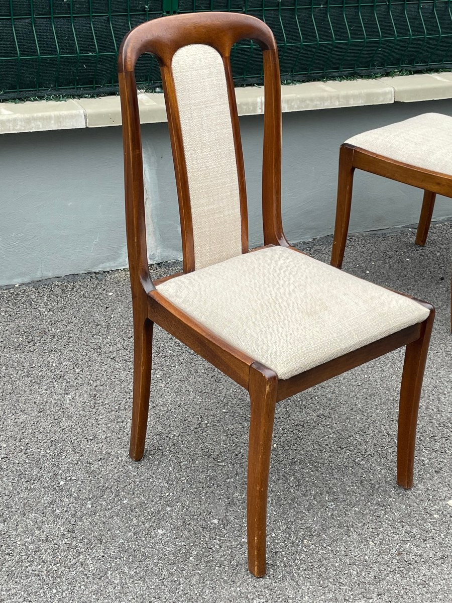 4 chaises vintages  Design Scandinave années 70  -photo-4