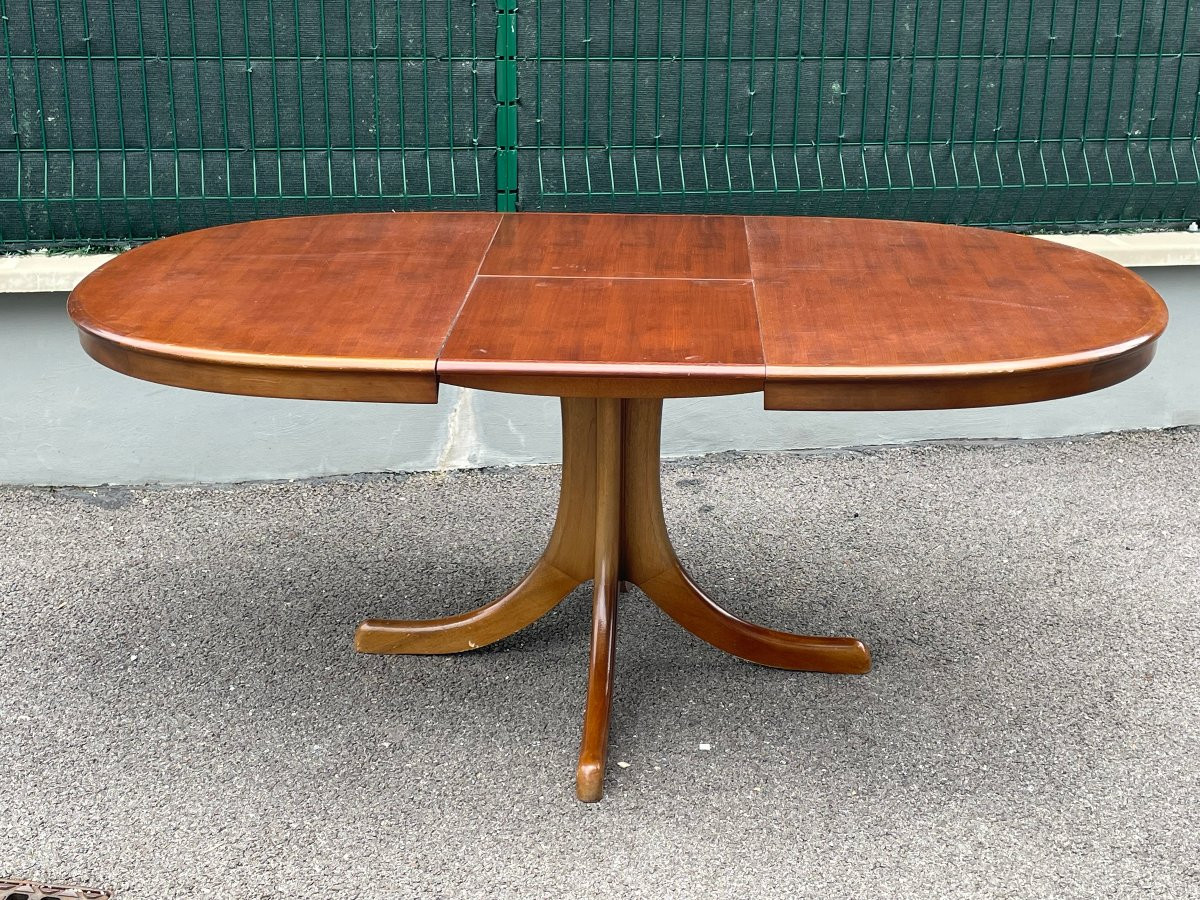 Table vintage,Design Scandinave années 70 . 6 a 8 places -photo-3