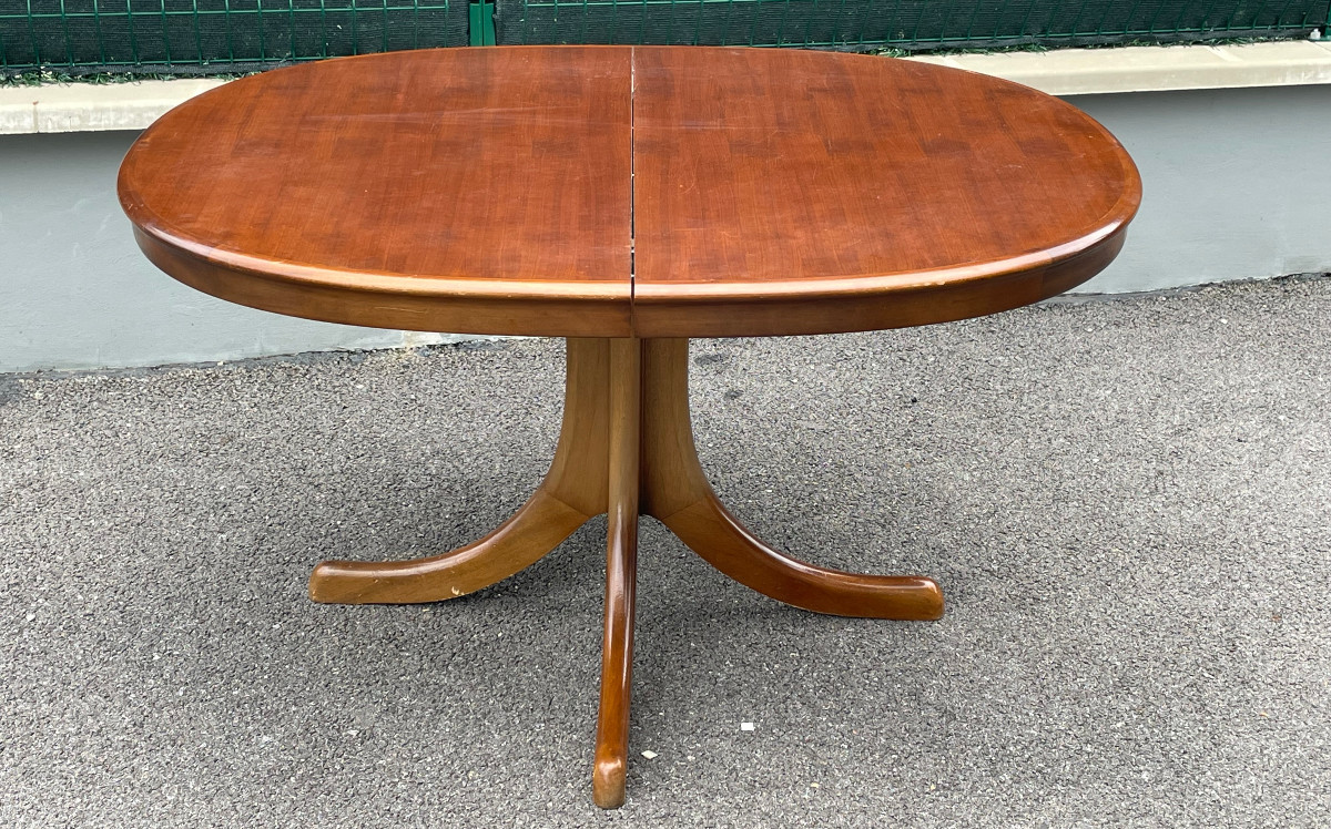 Table vintage,Design Scandinave années 70 . 6 a 8 places 