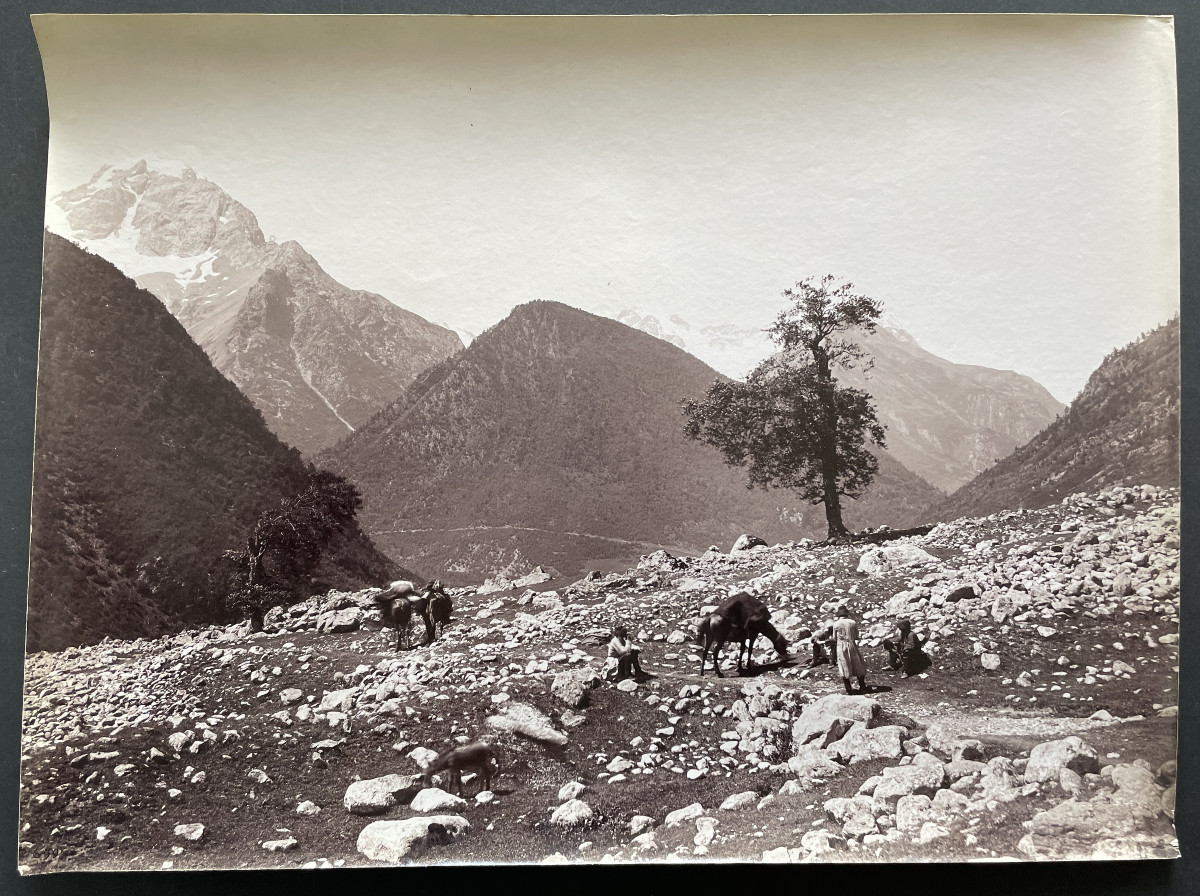 Original Photograph, 1890, Caucasus Mountains, Vittorio Sella