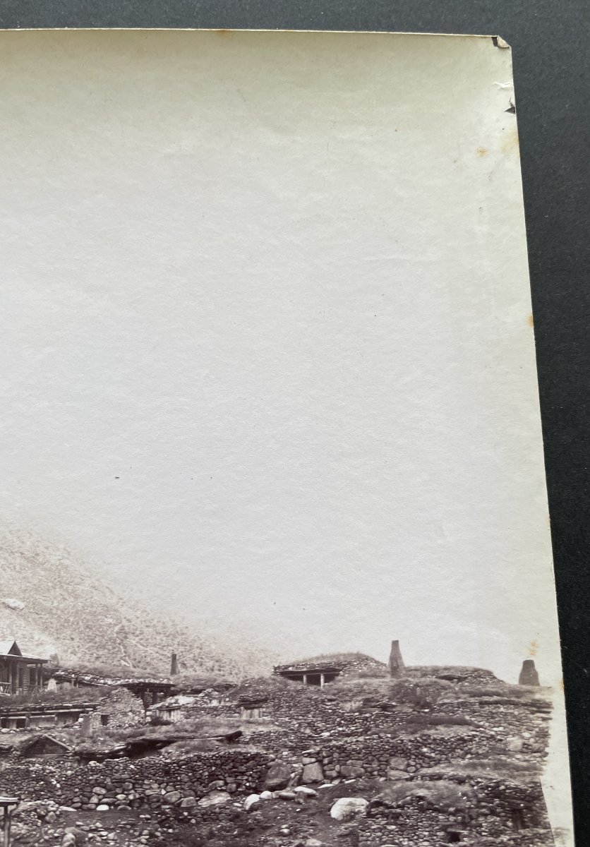 Photo original 1890 Montagne du  Caucase Vittorio Sella-photo-1