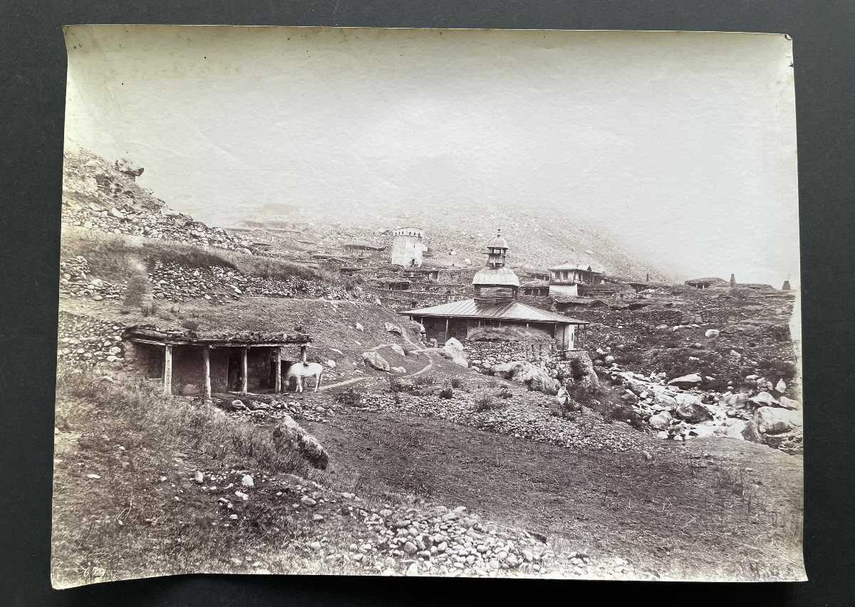 Photo original 1890 Montagne du  Caucase Vittorio Sella
