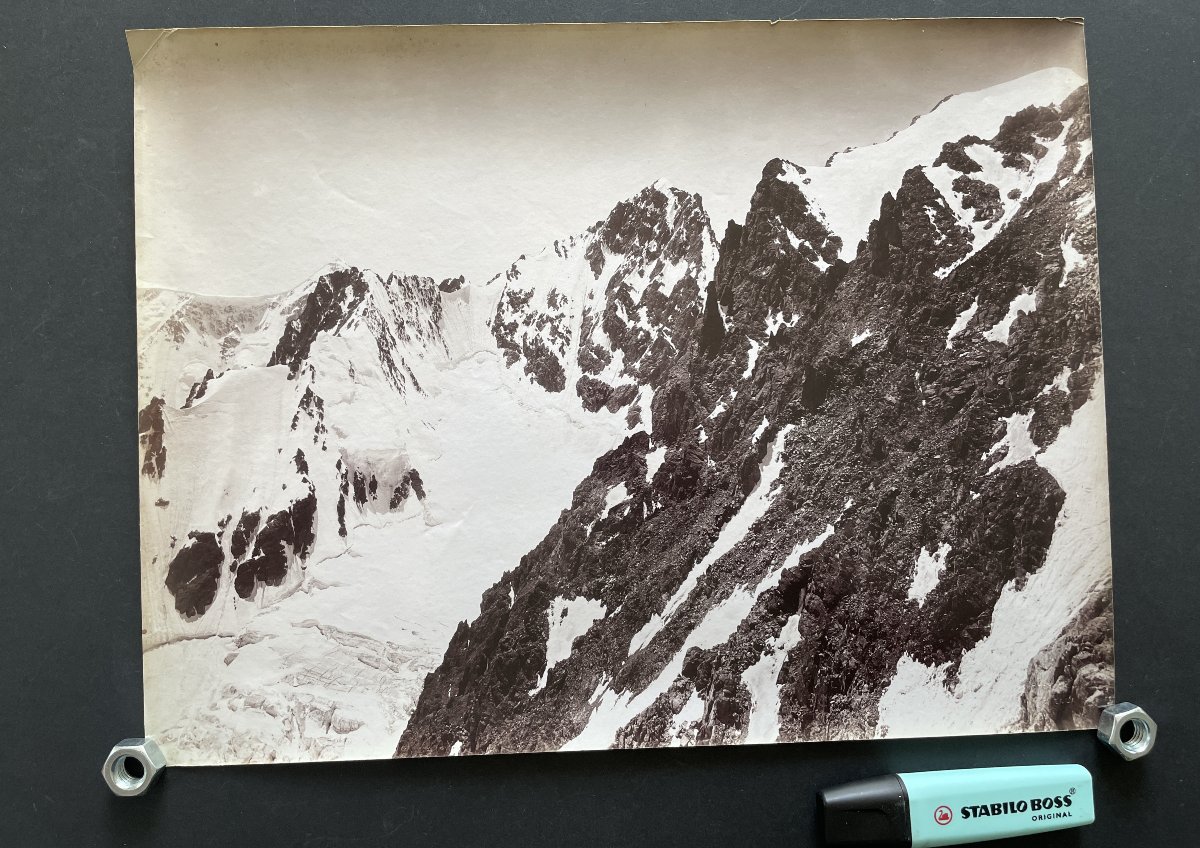 Photo original 1890 Montagne du  Caucase Vittorio Sella-photo-2