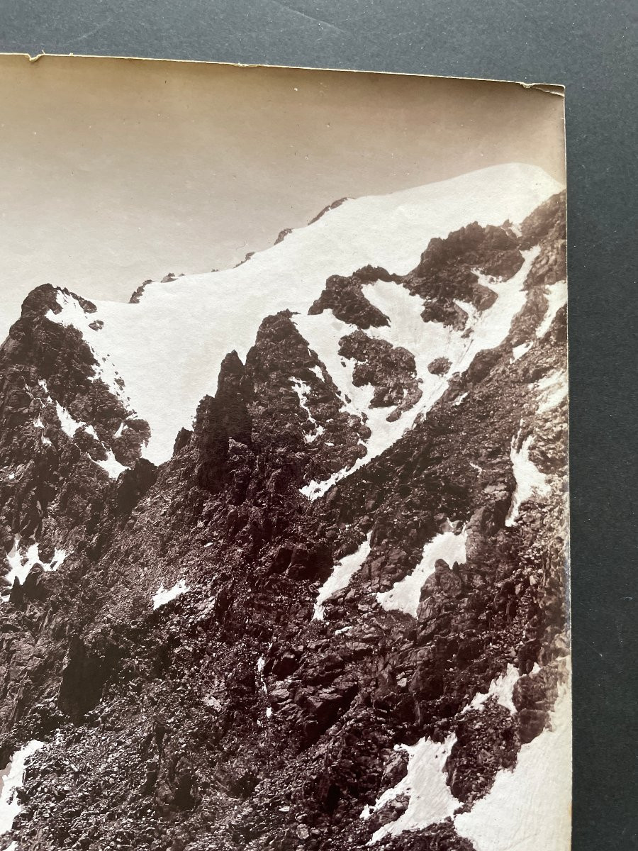 Photo original 1890 Montagne du  Caucase Vittorio Sella-photo-1
