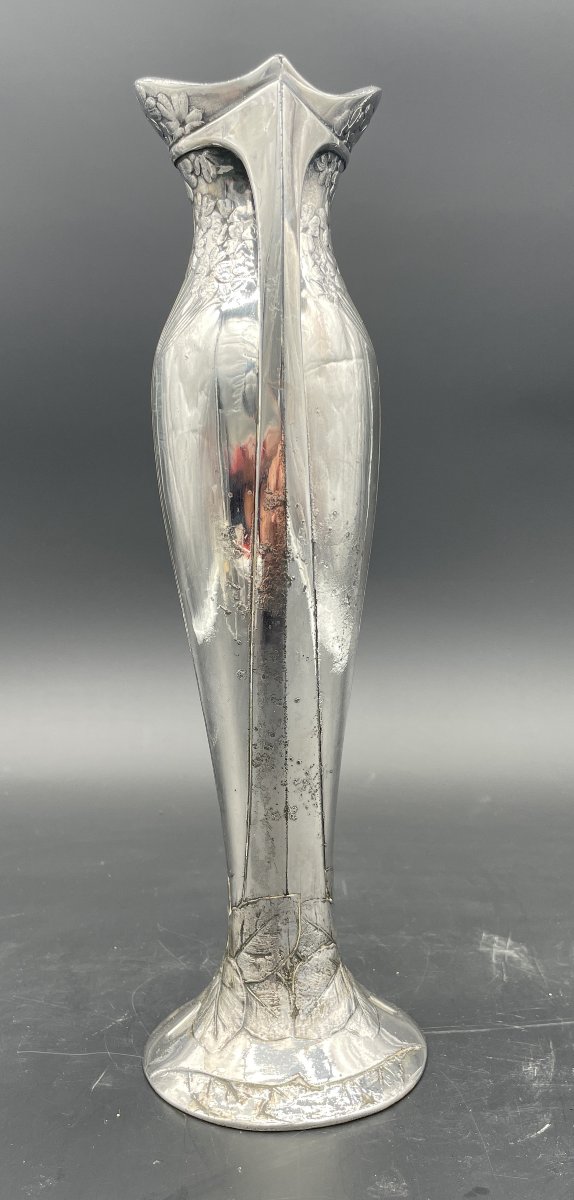 Vases  O Gallia Christofle décors Primevères circa 1900-photo-5