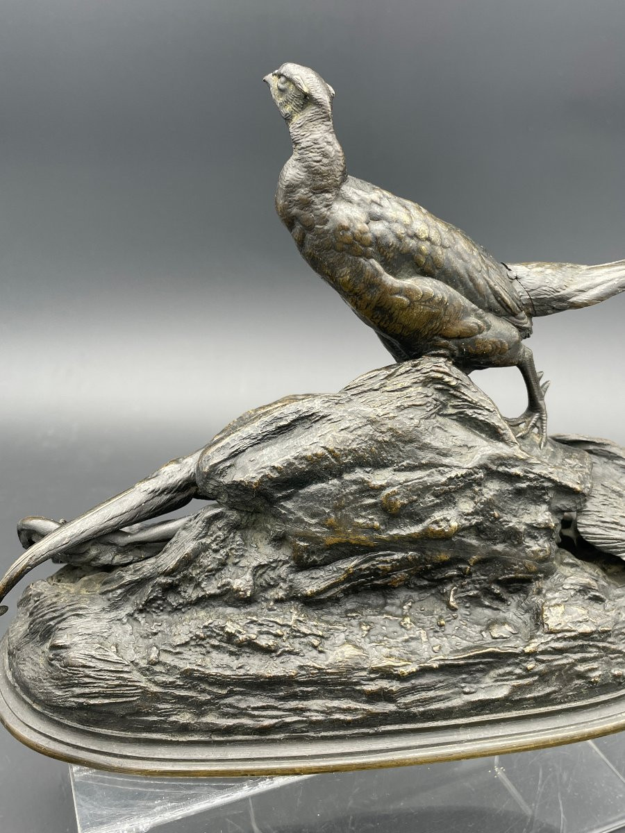  Bronze animalier Auguste Cain 1822-1894 fonderie Bardedienne -photo-3