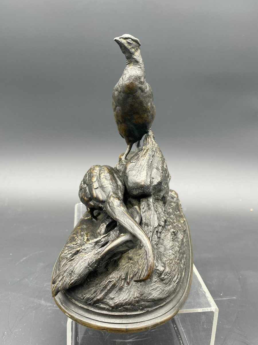  Bronze animalier Auguste Cain 1822-1894 fonderie Bardedienne -photo-3