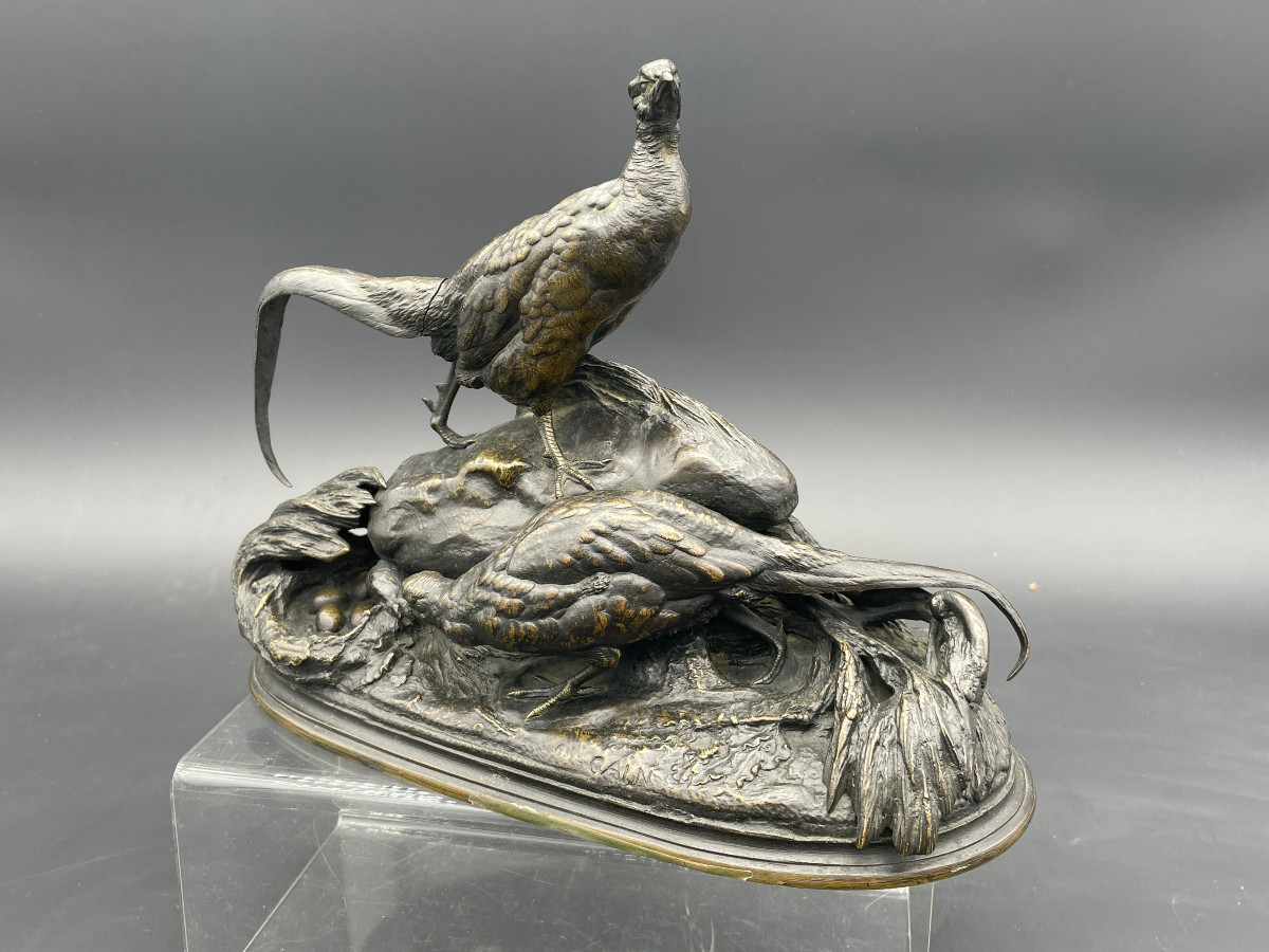  Bronze animalier Auguste Cain 1822-1894 fonderie Bardedienne 