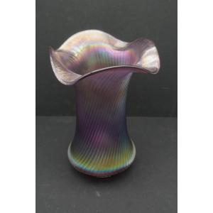 Vase  verrerie Bohème verre Johann Loetz art nouveau