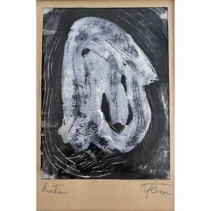Dessin  Albert Flocon 1909-1994 Technique Mixte signée Daté 1945 Bauhaus 