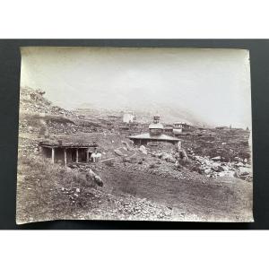 Photo original 1890 Montagne du Caucase Vittorio Sella