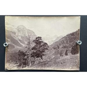 Photo original 1890 Montagne du Caucase Vittorio Sella