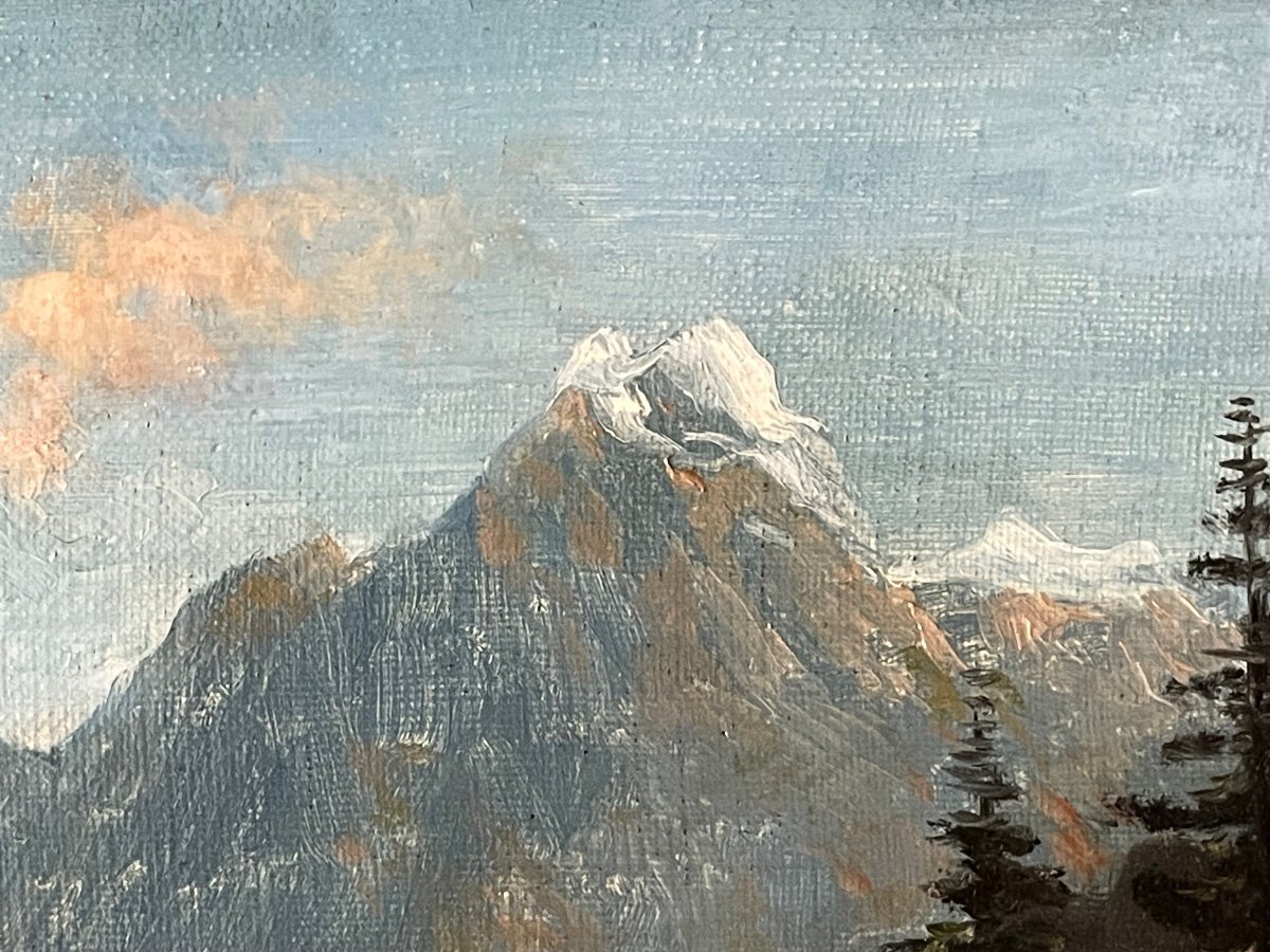 Paysage De Montagne Par Théodore Lévigne -photo-2