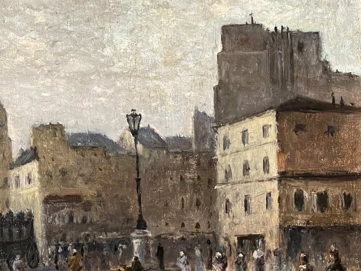 Place De La République In The 19th Century Old Painting -photo-4