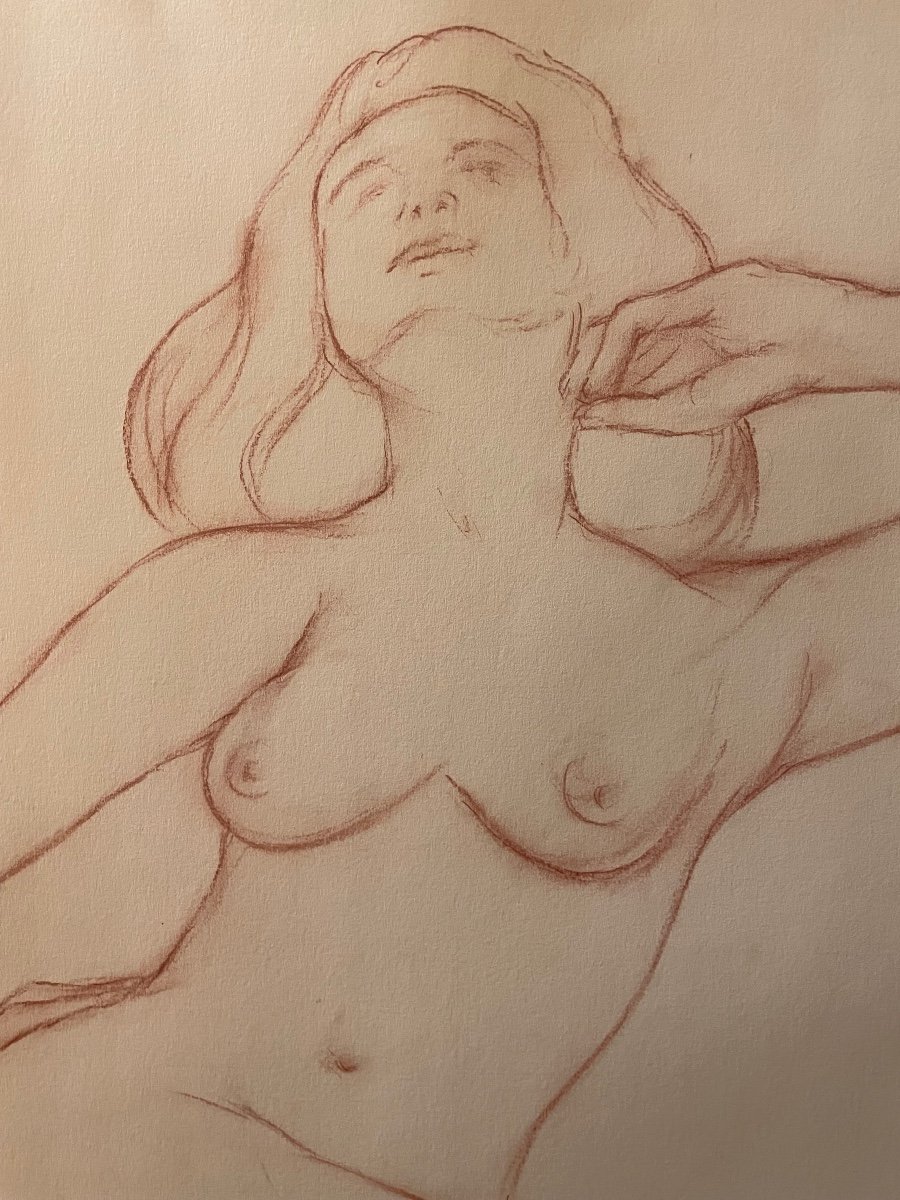 Original Drawing “nude” By Maurice Stoppani -photo-2