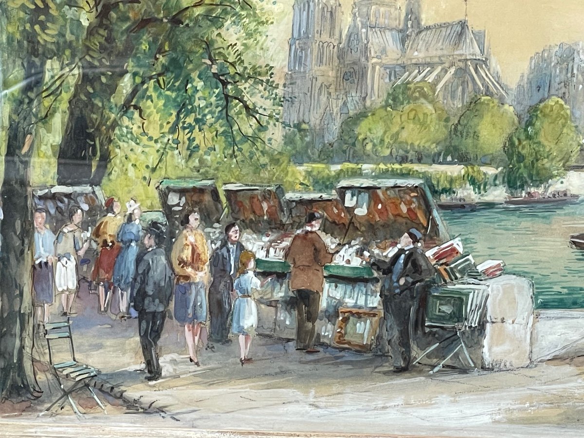 "notre-dame De Paris" Watercolor -photo-2