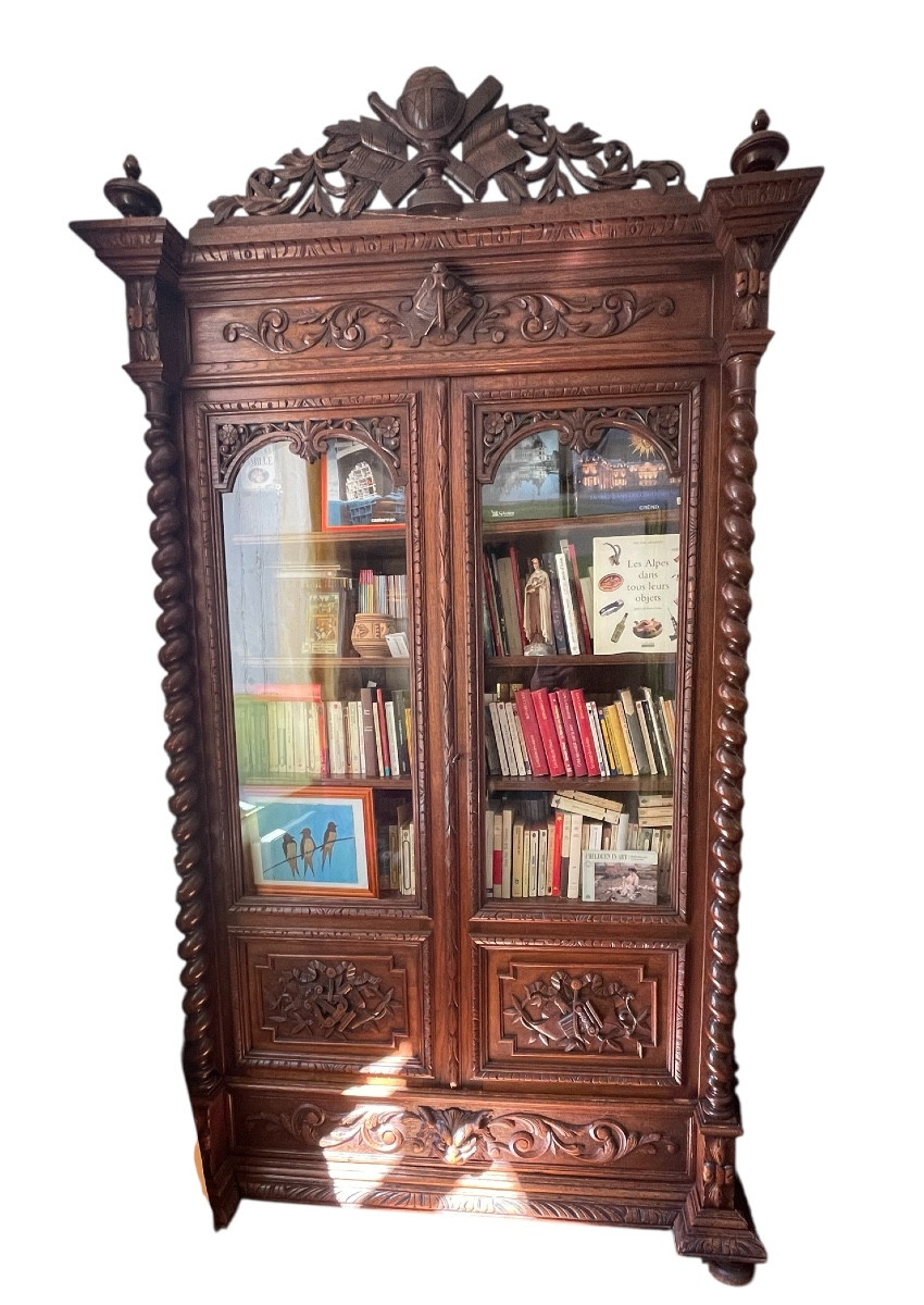 Ensemble Bureau Bibliothèque Style L XIII