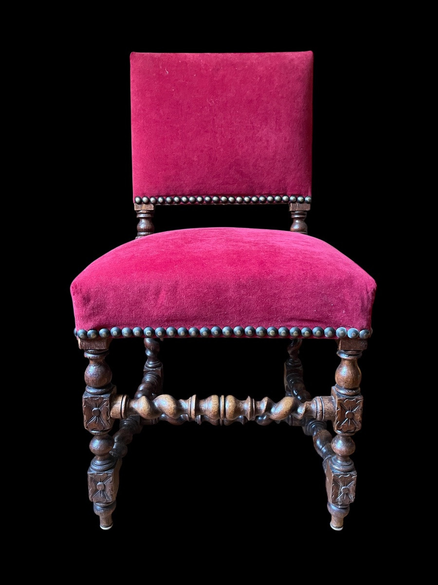 Paire de chaises style L XIII-photo-2