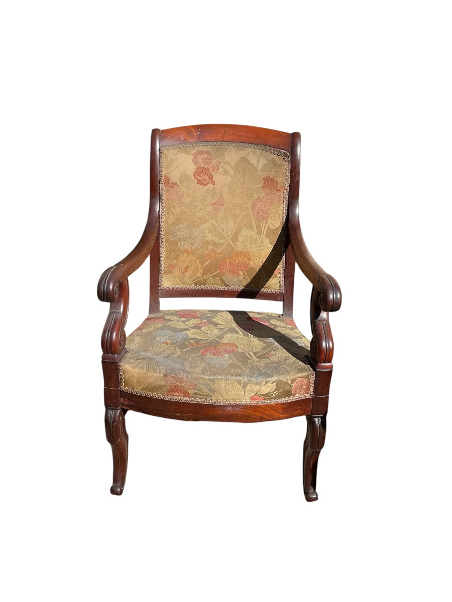 Set Of Four Period Restoration Armchairs -photo-3