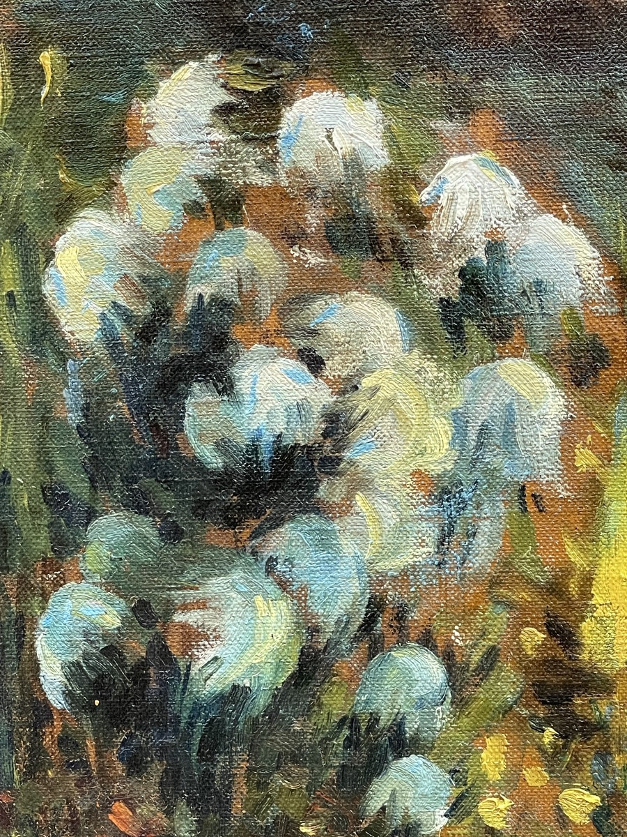 "young Woman With A Bouquet In A Park"-photo-3