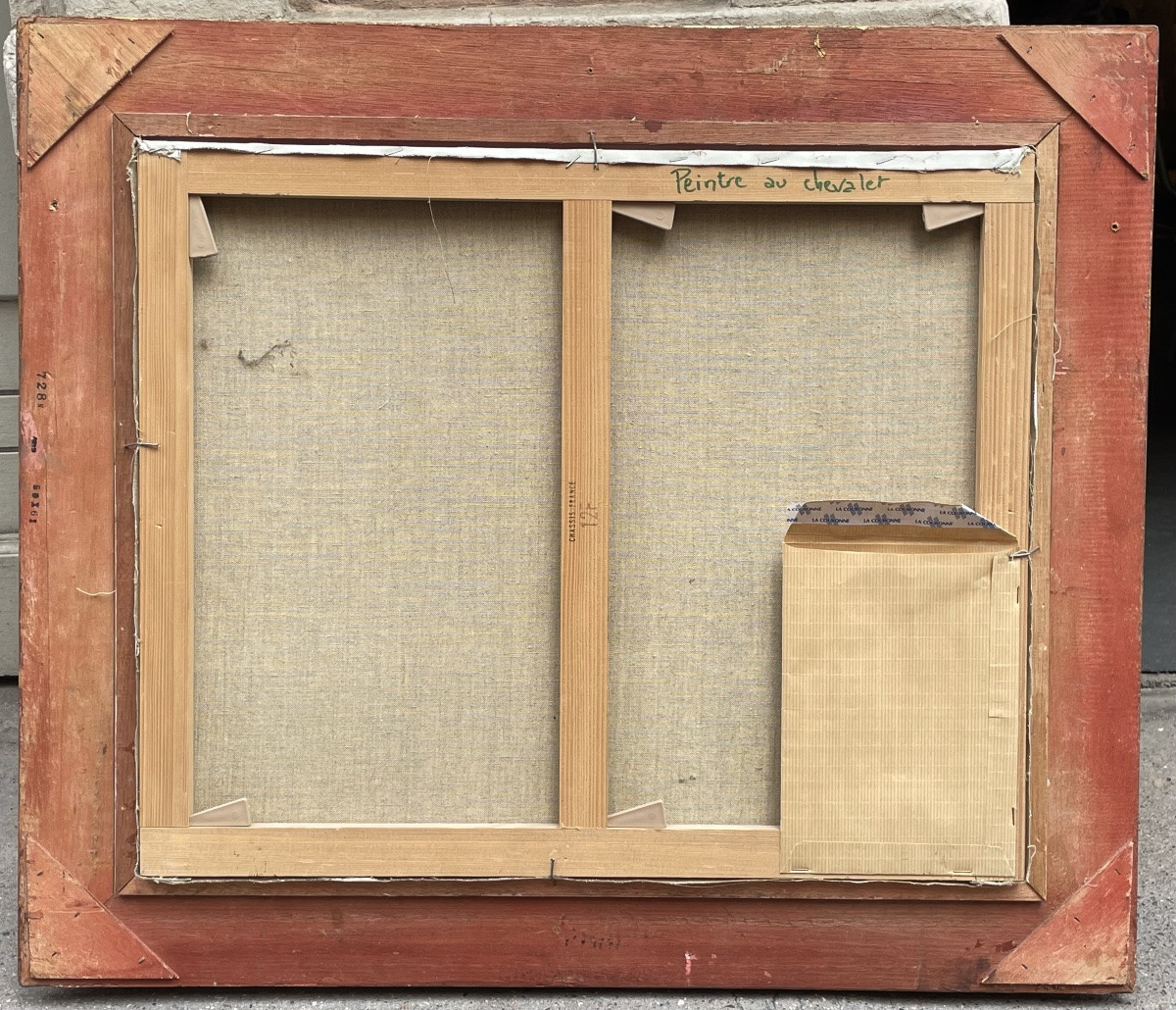 "view Of Montmartre" Old Painting -photo-6