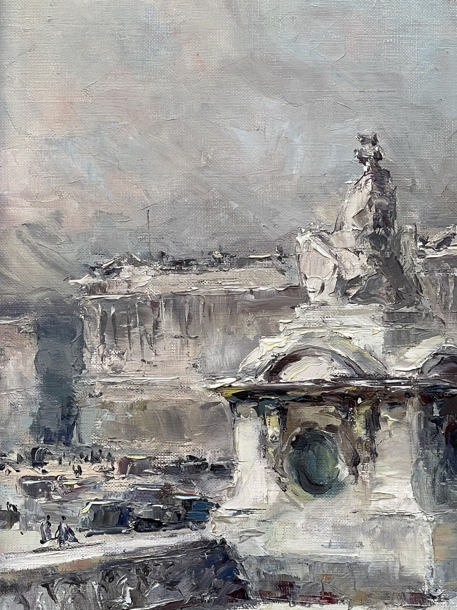 "the Place De La Concorde Under The Snow In  Paris"-photo-3