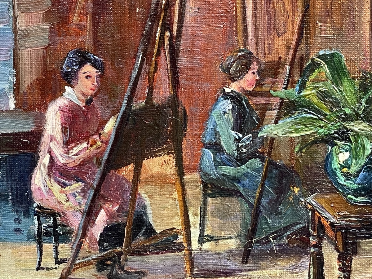 Scène d’intérieur - atelier de peintre -photo-3